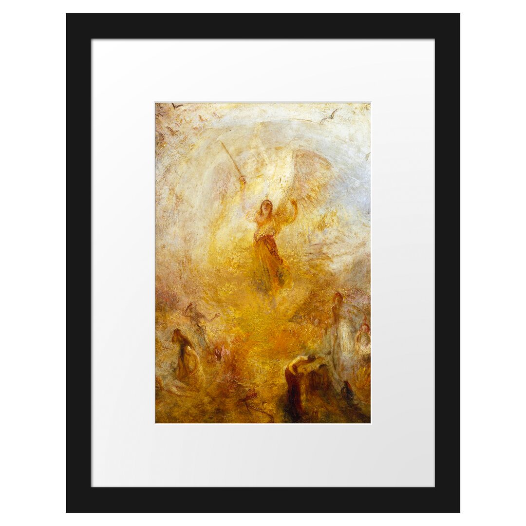 Gerahmter Kunstdruck The Angel Standing in the Sun von William Turner