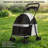 Lightweight Foldable Pet Stroller, Breathable Mesh Dog Cat Travel Carrier with 4 Wheels, Portable Puppy Kitten Push Cart for Outdoor Walking Shopping-125876632
