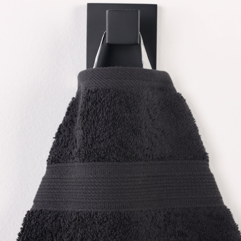 Ensemble de serviettes de bain en coton biologique Blue Earth Nile Mills 9 pièces, Noir, Ensemble de serviettes 9 pièces