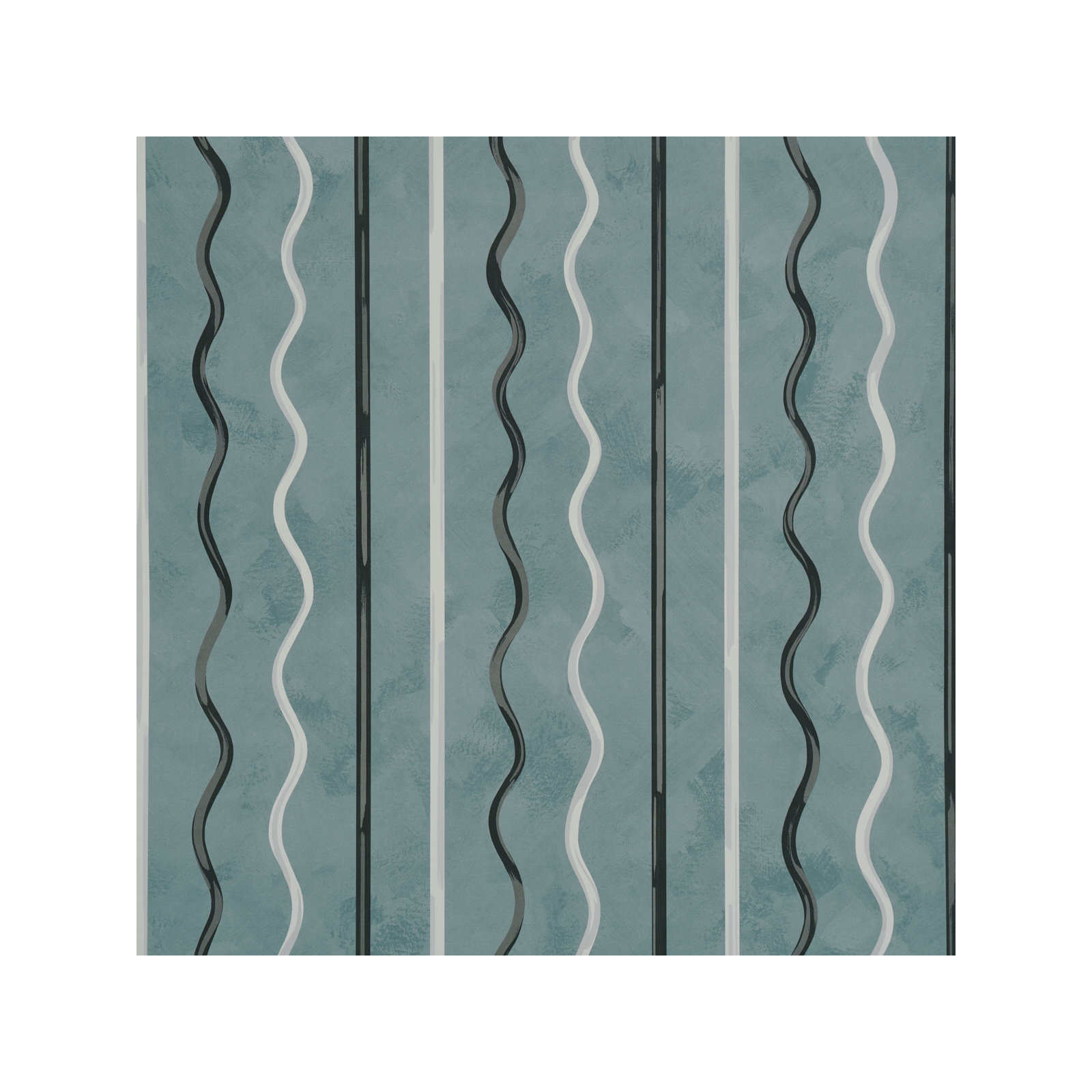 Schumacher x Backdrop Affogato Wallpaper, Blue Gray