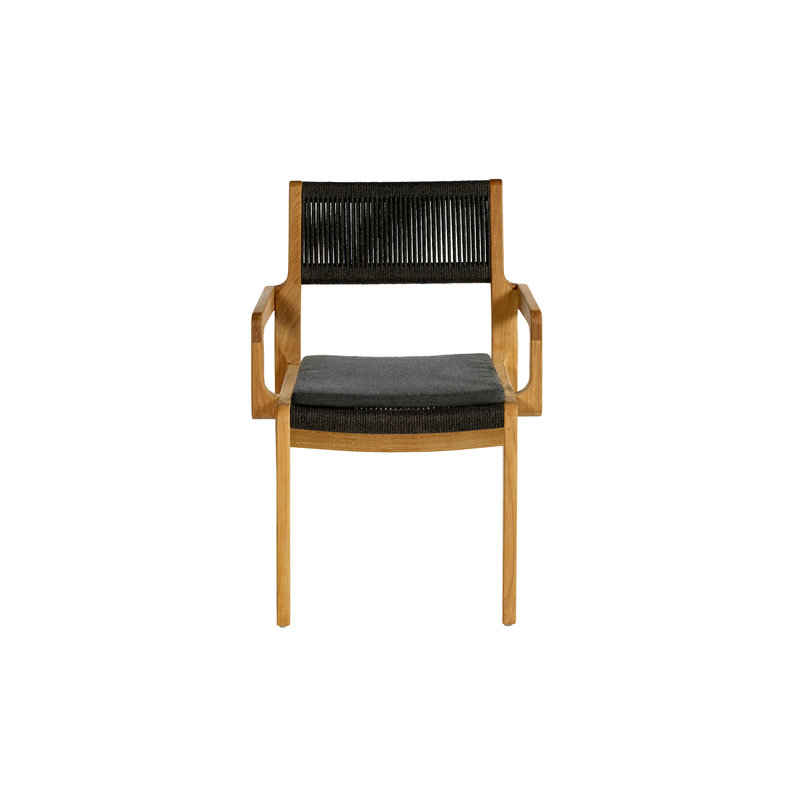 Skagen Outdoor Dining Armchair, Sooty