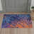 Tonicka Aura Modern Machine Washable Blue / Orange Indoor Area Rug with Non-Slip Backing-1555429225