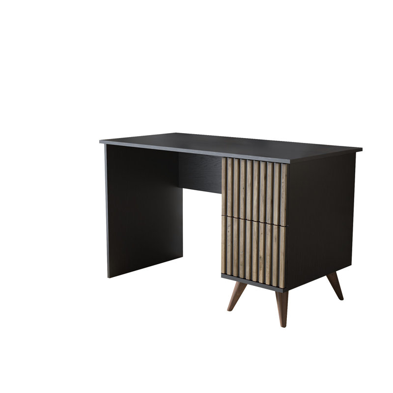 Bureau d'étude moderne 50,0 po x 25,6 po x 23,6 po | 100% carton avec plateau en panneau de fibres à densité moyenne, épaisseur: 0,7 pouce | Conception élégante pour les bureaux à domicile et les espaces d'étude, solution de travail durable et élégante
