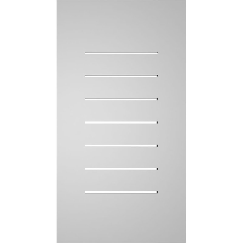 Évent à pignon fonctionnel en uréthane rectangulaire à fixation en surface, brun clair apprêté, H 30 po x l 16 po x P 1 po