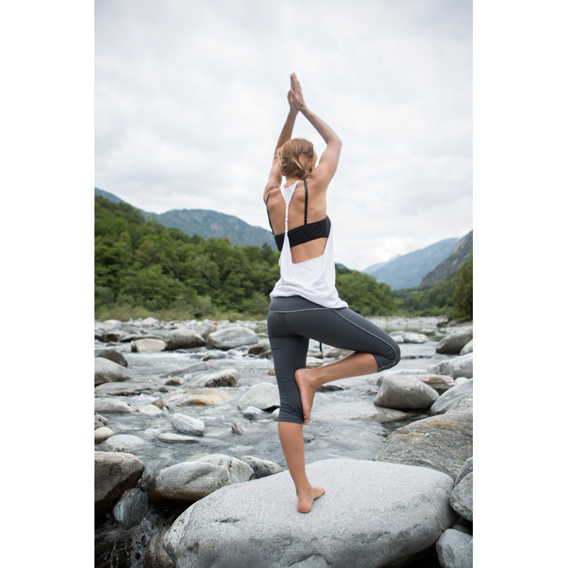 Healthy Woman Exercising by Swissmediavision - No Frame Art Prints on Canvas, 46cm H x 30cm W