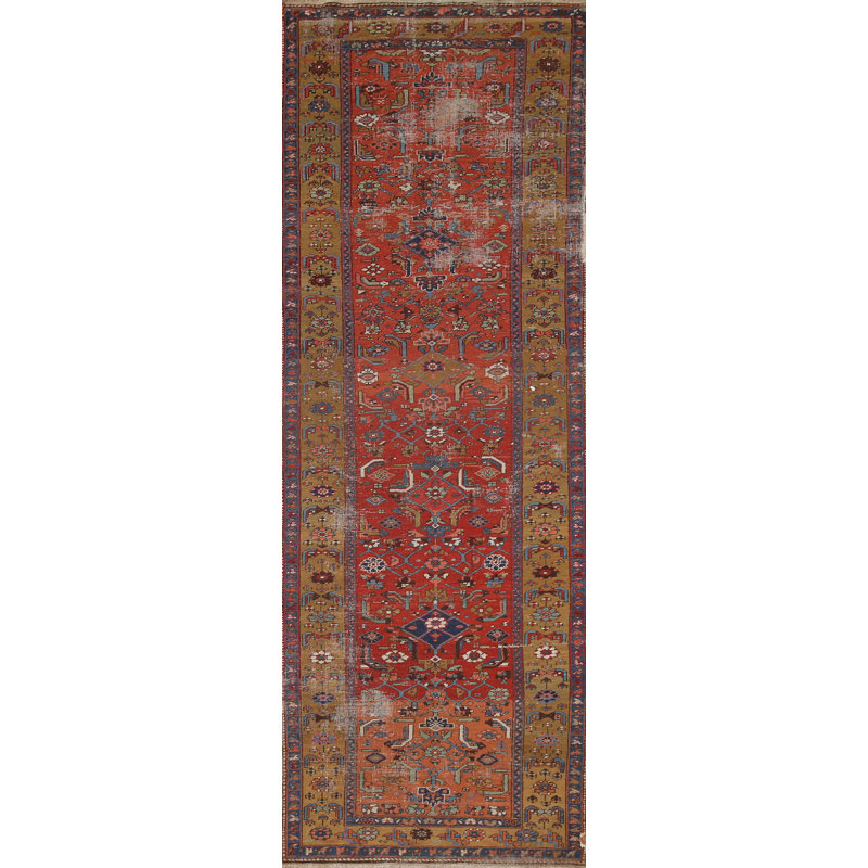 Pre-1900 Vegetable Dye    Rug 3x11
