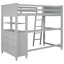 Lit mezzanine polyvalent avec plusieurs fonctions pour optimiser l'espace et optimiser l'utilisation de la pièce-1165320814