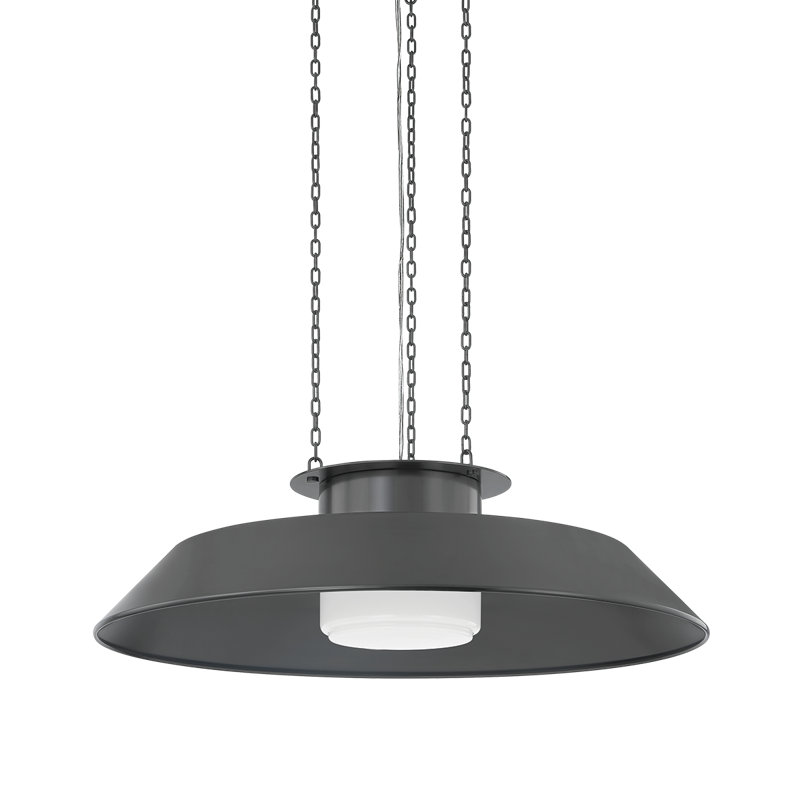 WOODROW Pendant, 9.25" H x 32" W x 32" D, Bronze