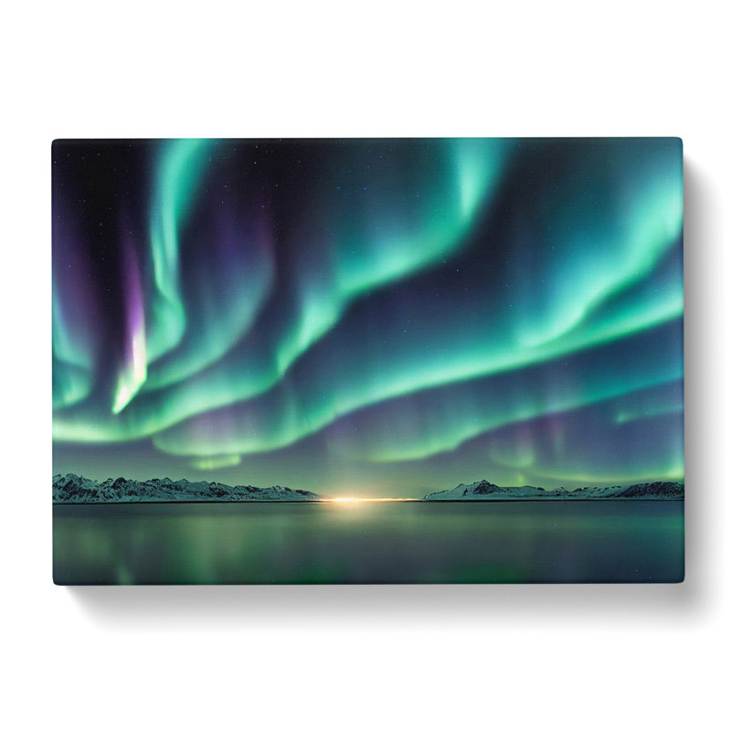 Pure Aurora Borealis - Wrapped Canvas, 40cm H x 60cm W x 3cm D