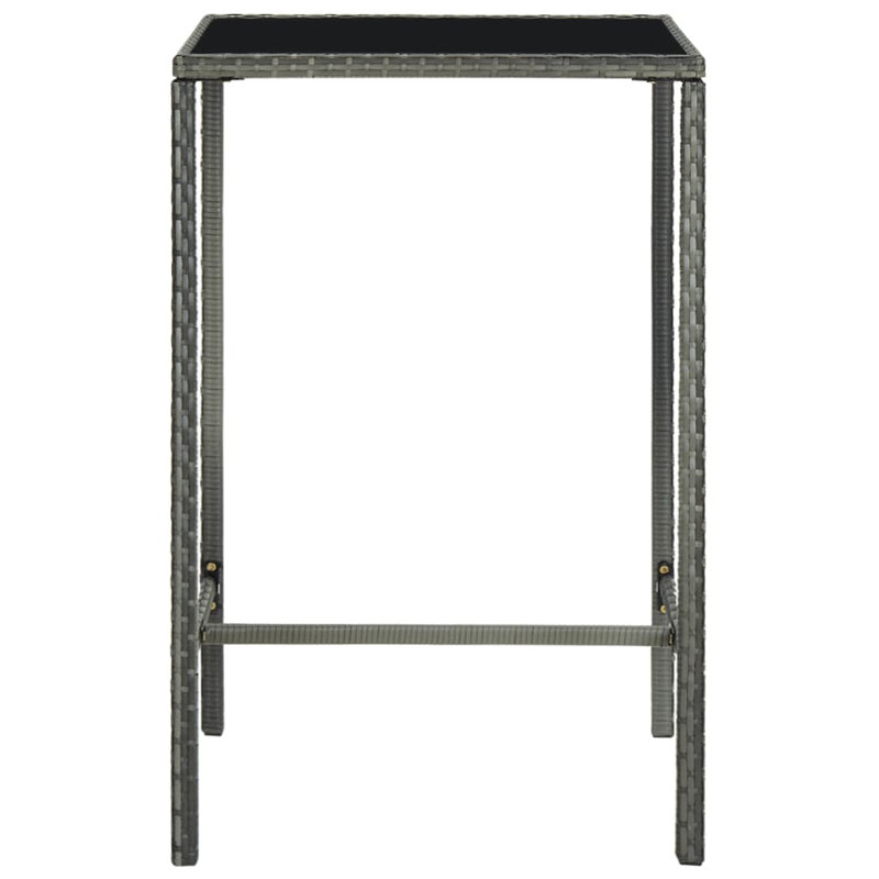 Table de bar Mamers, Gris, L 27,6 po x l 27,6 po x H 39,4 po
