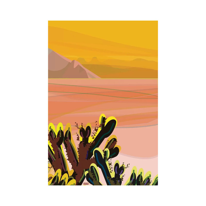 Cholla par Charles Harker - photographie sur toile tendue, H 60 po x l 40po x P 1,5 po