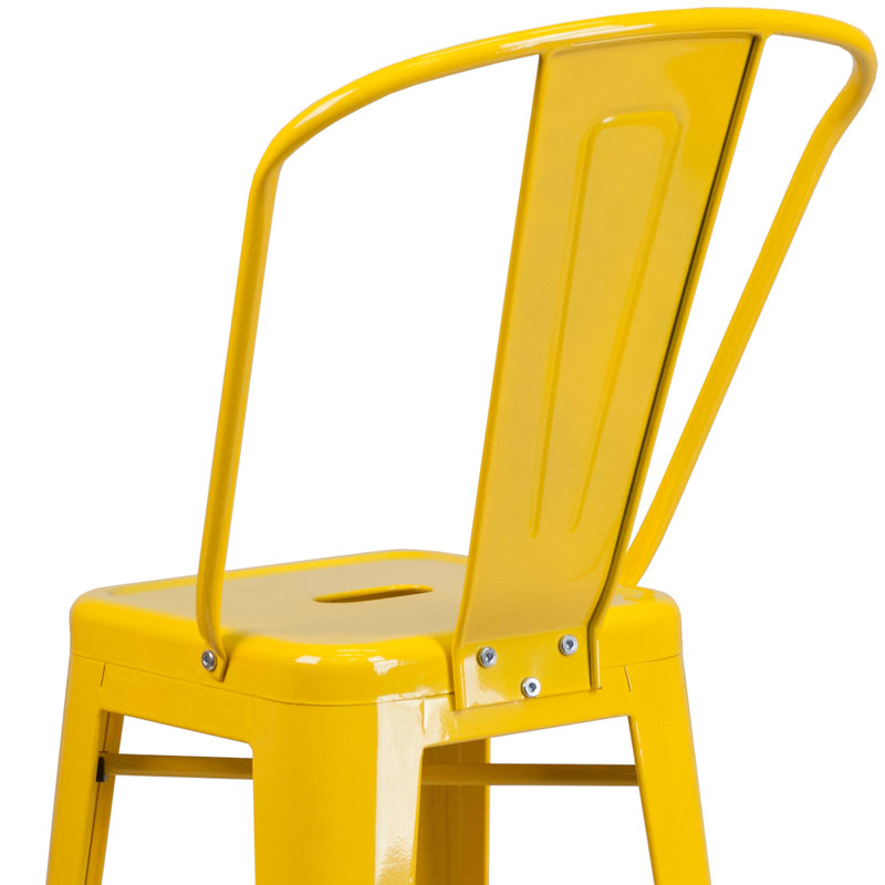 Tabouret de bar Iddings, Jaune, 4, Tabouret de bar (siège d'une hauteur de 30 po)