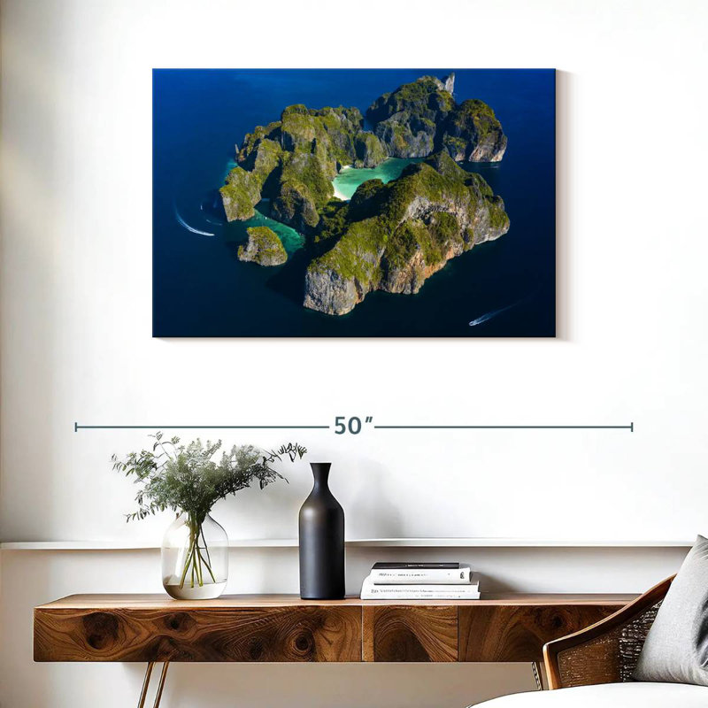 Vue aérienne de Gillard Koh Phi Phi Leh, H 24 po x l 36 po