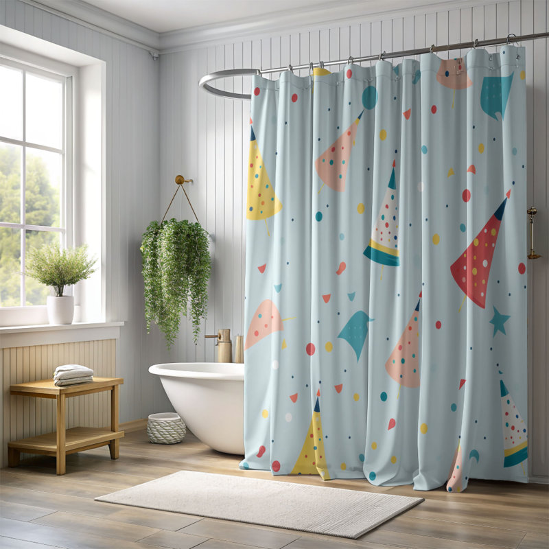 Festive Event - Premium Shower Curtain, 74"H x 71"W