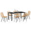 7 Piece Garden Dining Set Poly Rattan-119364535