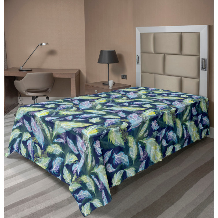 Ambesonne, drap plat floral pivoines, art botanique printanier