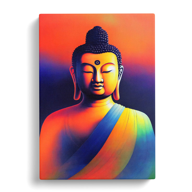 Buddha Colour Field - Wrapped Canvas, 76cm H x 50cm W x 3cm D