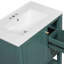 Meuble-lavabo de style transitionnel de 30 pouces avec lavabo en céramique et rangement multifonctionnel