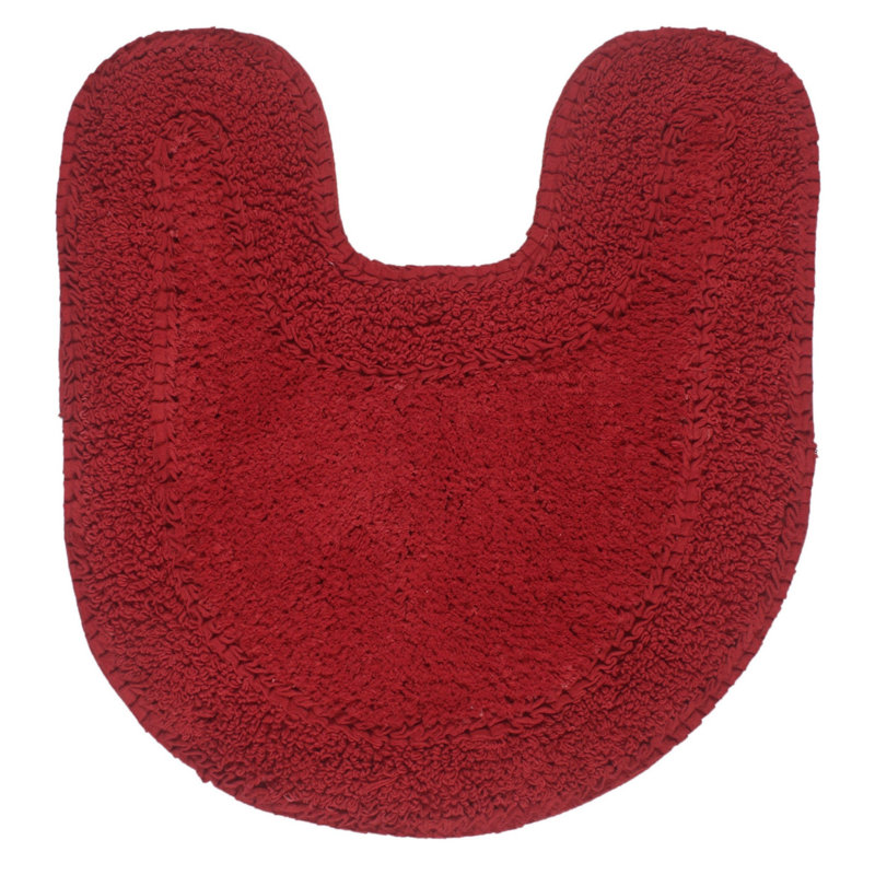 Concetta Plush Cotton Contour Mat, Red