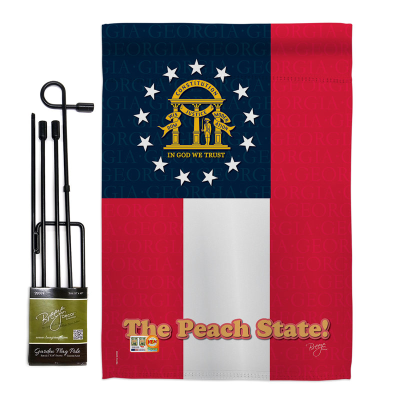 Double Sided 18.5'' H x 13'' W Polyester Flag Set