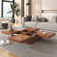 Table basse rectangulaire avec plateau manufacturé-1223701307