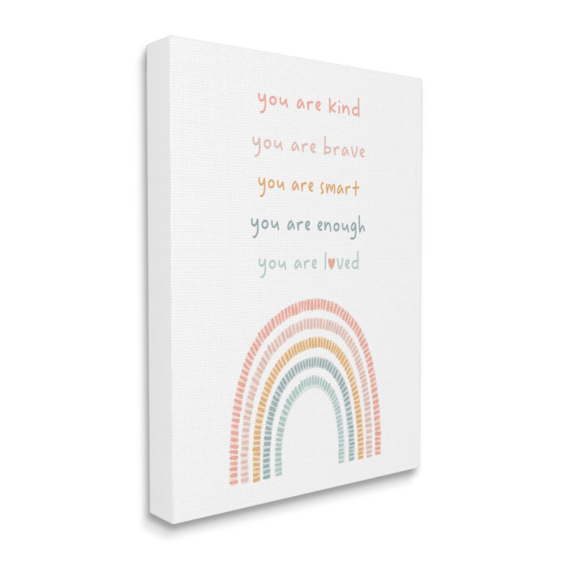Inspirant pastel arc-en-ciel par Lil 'Rue, H 48 po x l 36 po x P 1,5 po