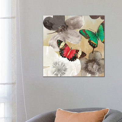 Aflutter I 1 Piece Wrapped Canvas Painting