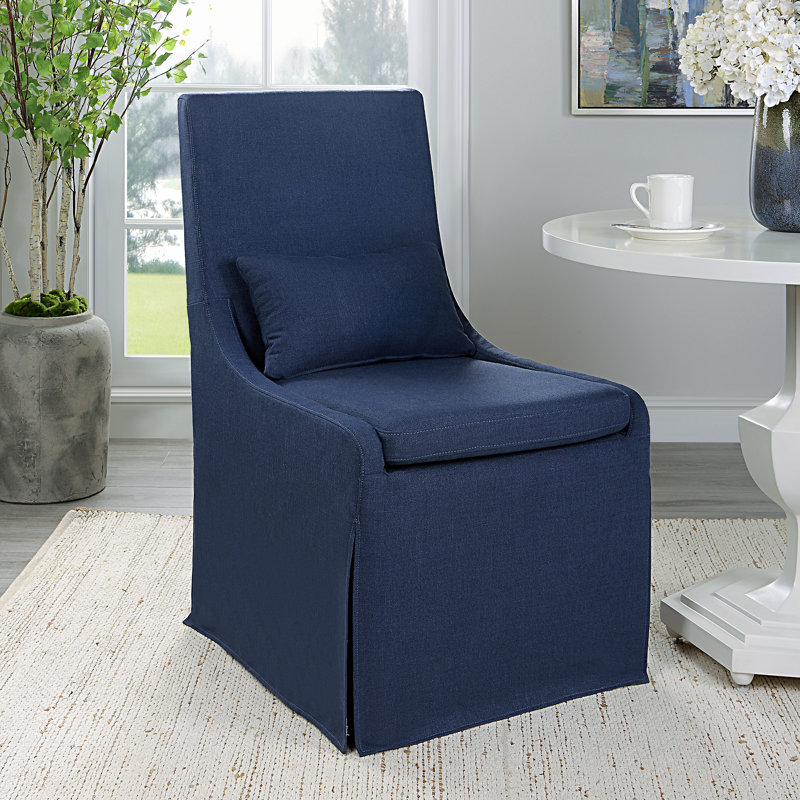 Chaises de salle à manger Beulah, Mélange de polyester denim