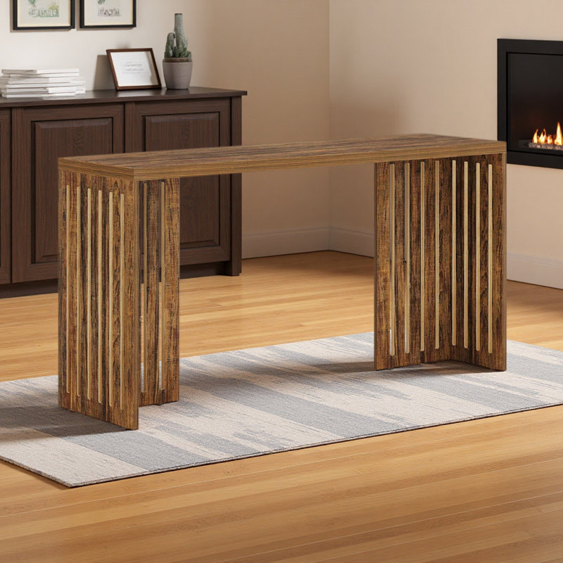 Rustic Kitchen Table,Wood Coffee Table,Rectangular Dining Table, Rustic Brown