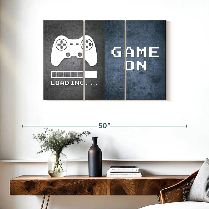 'Loading Game On, 24" H x 38" W