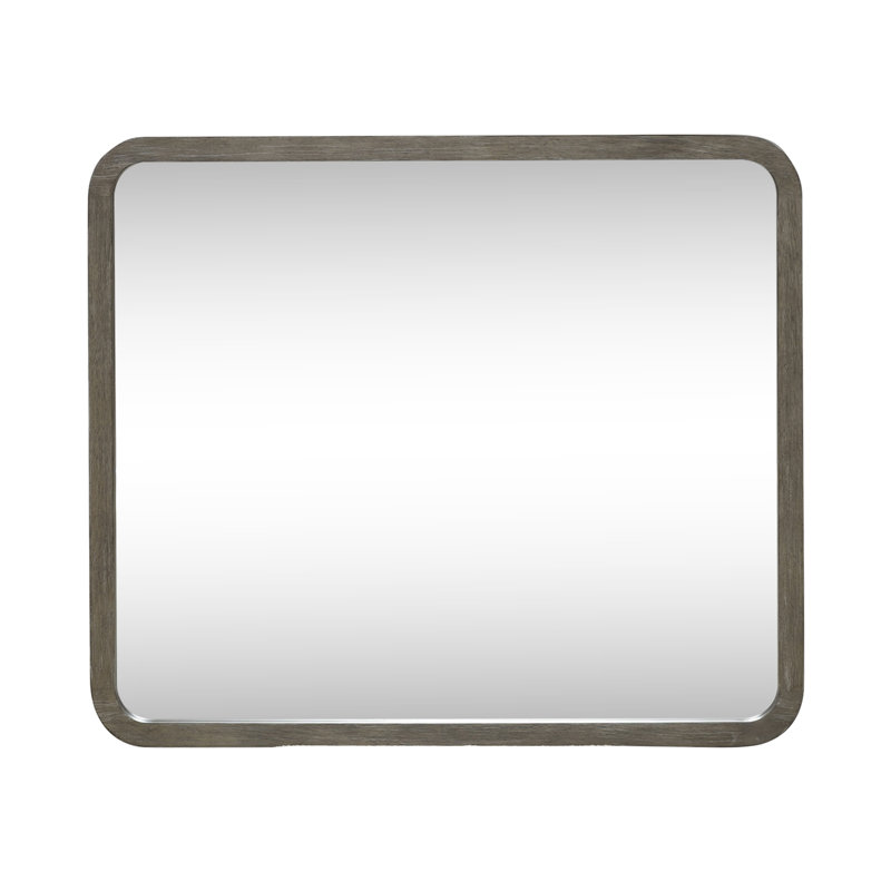 Miroir de paysage Shaly avec rebord biseauté de 1 po