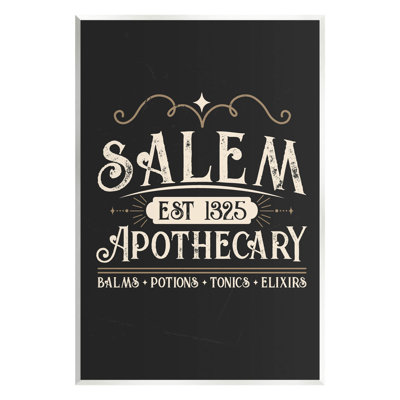 " Salem Apothecary Vintage Sign " by Angela Nickeas