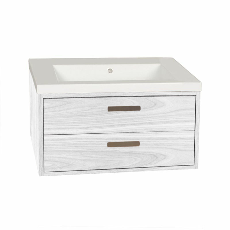 Aquasei 31'' W Single Bathroom Vanity Base, Matte White