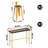 Karez Solid Wood Top Trestle Base Dining Set-329471733-329471729-329471726