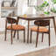 Chaise d'appoint rembourrée en bois massif-703115066