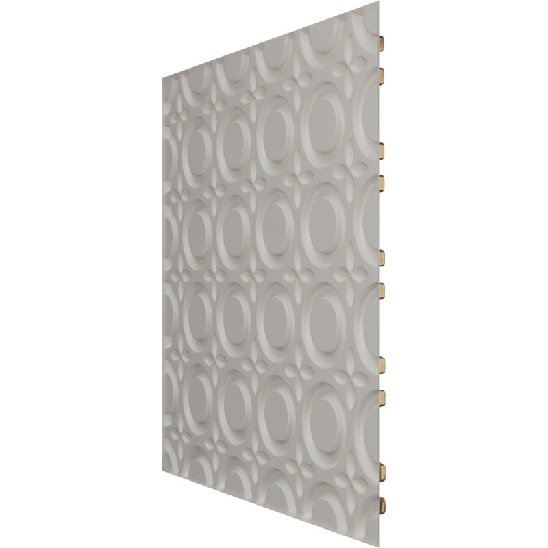 Panneau mural décoratif 3D EnduraWall abstrait l 19 5/8 po x H 19 5/8 po, ruée vers l'or métallique (couvre 2,67 pieds carrés)