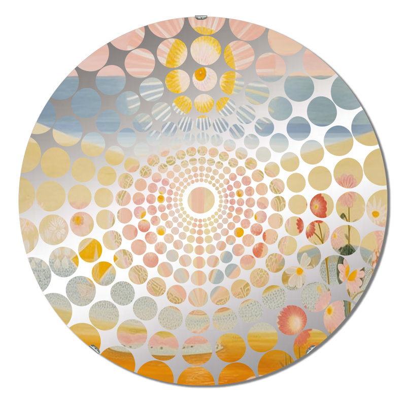 Callagan - Miroir décoratif à cercles concentriques, 23,6 po x 23,6 po