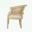 Chaise d'appoint à structure en bois avec coussin d'assise moelleux-951585282
