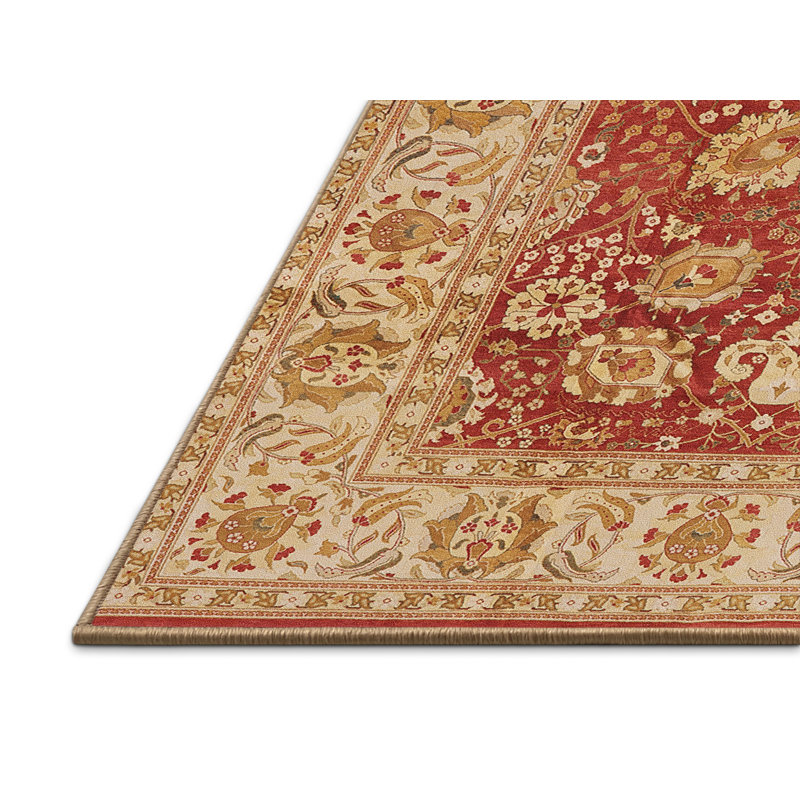 Tapis oriental brun clair / rouge Siger, Rectangle 4 pi x 6 pi