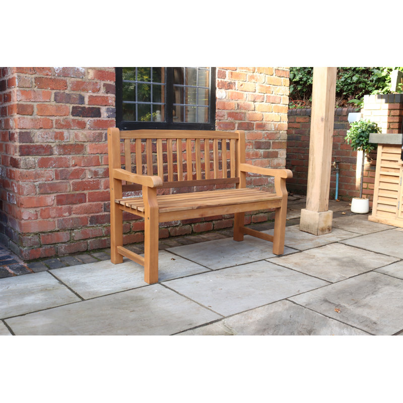 Turnbury Wooden Garden Bench, 96cm H x 120cm W x 59cm D