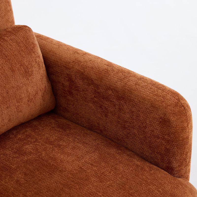 Fauteuil simple de style moderne, Orange