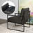 Bradon 24.6'' Wide Vintage Soft Vegan Leather Arm Accent Chair with Removable Backrest-236760273-209717692