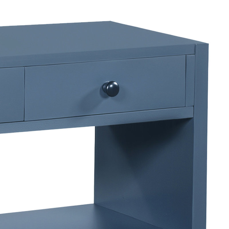 Armoire de rangement de bureau à 3 tiroirs de 55 po de largeur, Marine