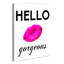 «Hello Gorgeous», art mural sur toile par House of Lulu-25852482-25852488
