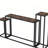 3-Piece Narrow Console Table Set with Marble Look Top, Slim Hallway Table