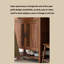 Chinese style entrance old elm wood shoe cabinet