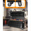 Coffre à outils roulant 72 po - Établi mobile à 15 tiroirs avec 3 armoires supérieures, rangement verrouillable, roues et panneau perforé pour garage, noir
