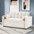 55" Velvet Upholstered Sleeper Sofa Convertible Couch with Reclining Backrest-98838369