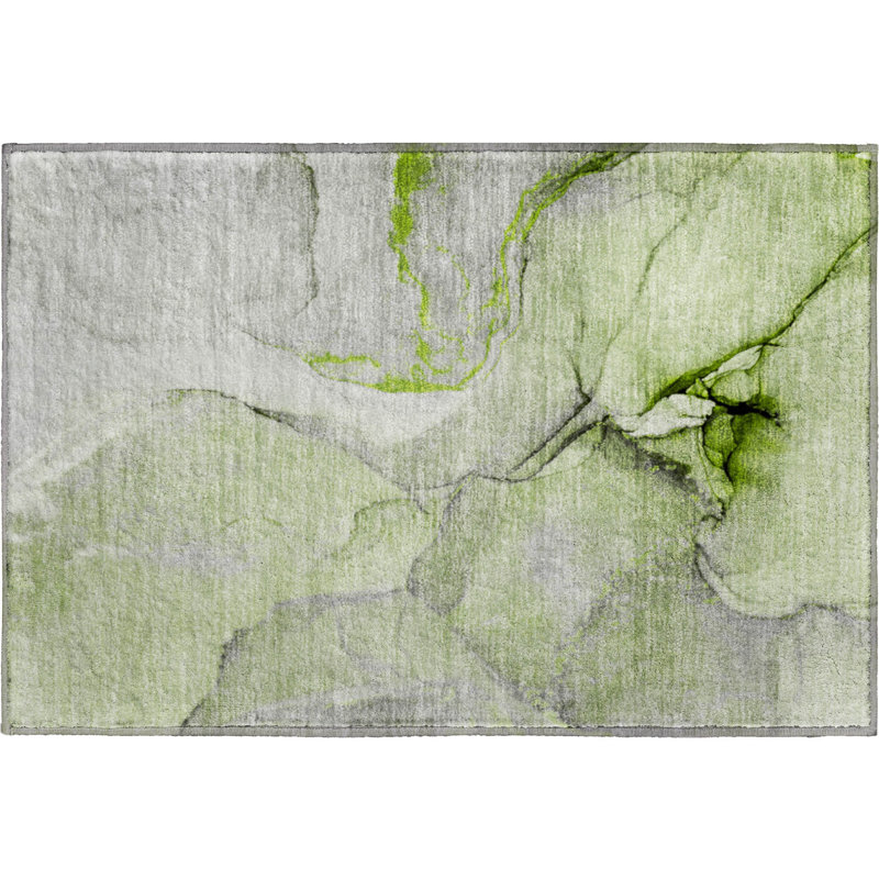 Tapis vert Cerrito AMF506 lavable à la machine de qualité supérieure, Rectangle 1 pi 8 po x 2 pi 6 po
