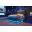 Twin Size Upholstered Bed, 360 Surround LED Function, Buttons/Apps/Remote Control, Hydraulic Storage Bed With USB Type-C Charging,Linen (Without Mattress)-1049223435-1049223432